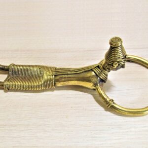 Handcrafted Dhokra Metal Craft – Figurine Of Lady Lying and Reading a Book For Home And Desk Decor