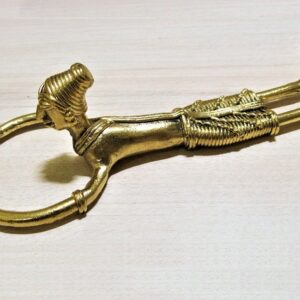 Collectible Handcrafted Dhokra Metal Art – Figurine Of Lady Lying and Reading a Book For Home and Desk Decor